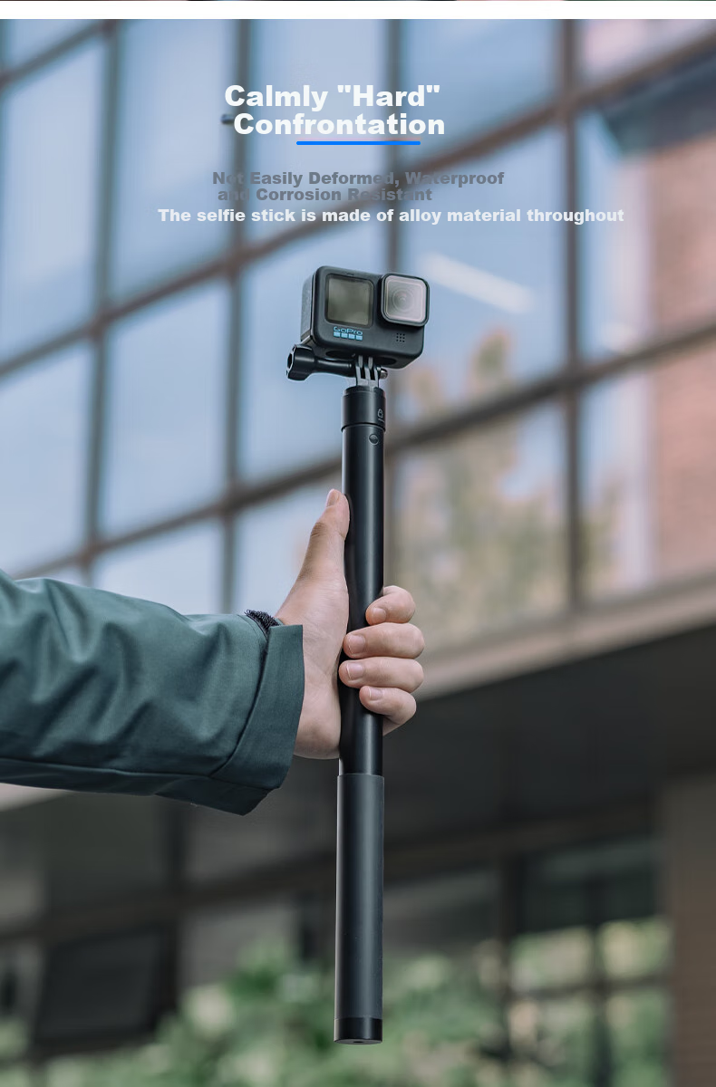 SUREWO Compatible with DJI Action 5 Pro/6/4 Action Camera, 1.7m Selfie Stick, Handheld Pole, Acepro 2 Telescopic Extension Pole, Bracket, Nano Extension Accessory 7