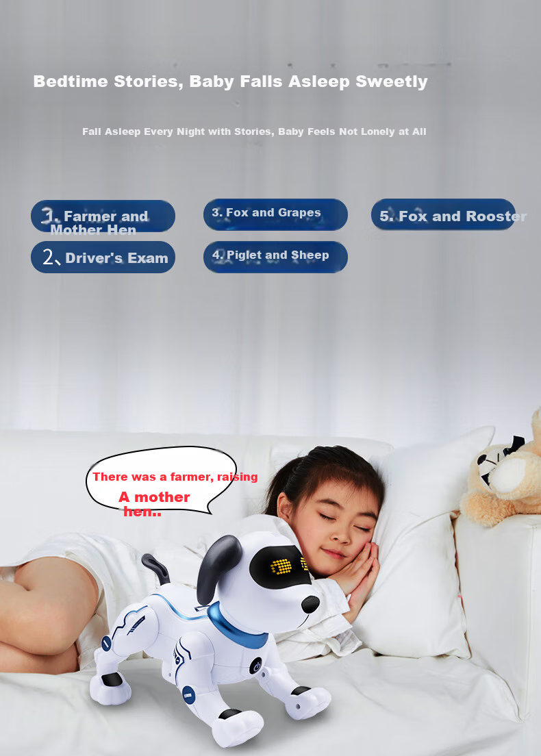 Mixiaoshu Intelligent Robot Dog Remote Control Toy, Children's Programming Early Education Robot, Birthday Gift for Boys And Girls Aged 1-3 Years Old 9