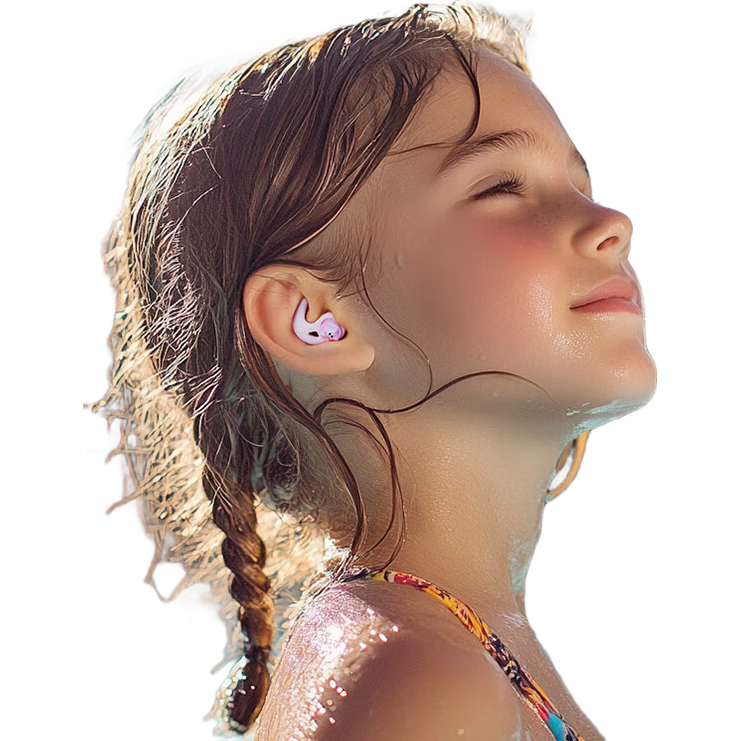 TOSWIM Swimming Earplugs, Comfortable Waterproof Fit, Ear Protection for Bathing, Anti-Ingress Children's Earplugs, Cute Octopus Desig