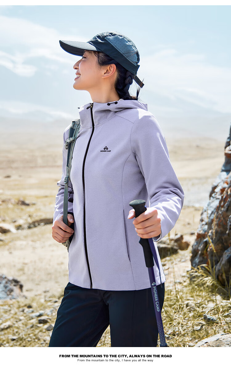Toread Dolphin Women's Softshell Jacket Spring Autumn Outdoor Fleece Lined Warm Windproof Breathable Durable Hiking Hooded Coat 8