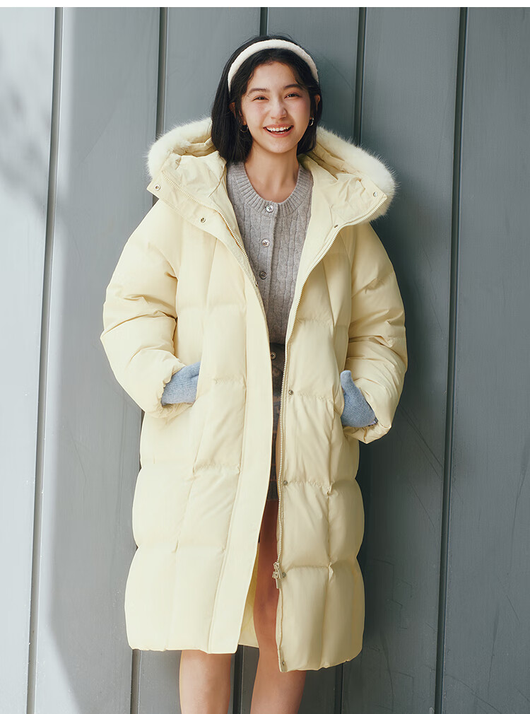 Semir Chen Duling 90% Down Long Women's Coat with Detachable Large Fur Collar Sweet Jacket Winter 2025 109725113006 3