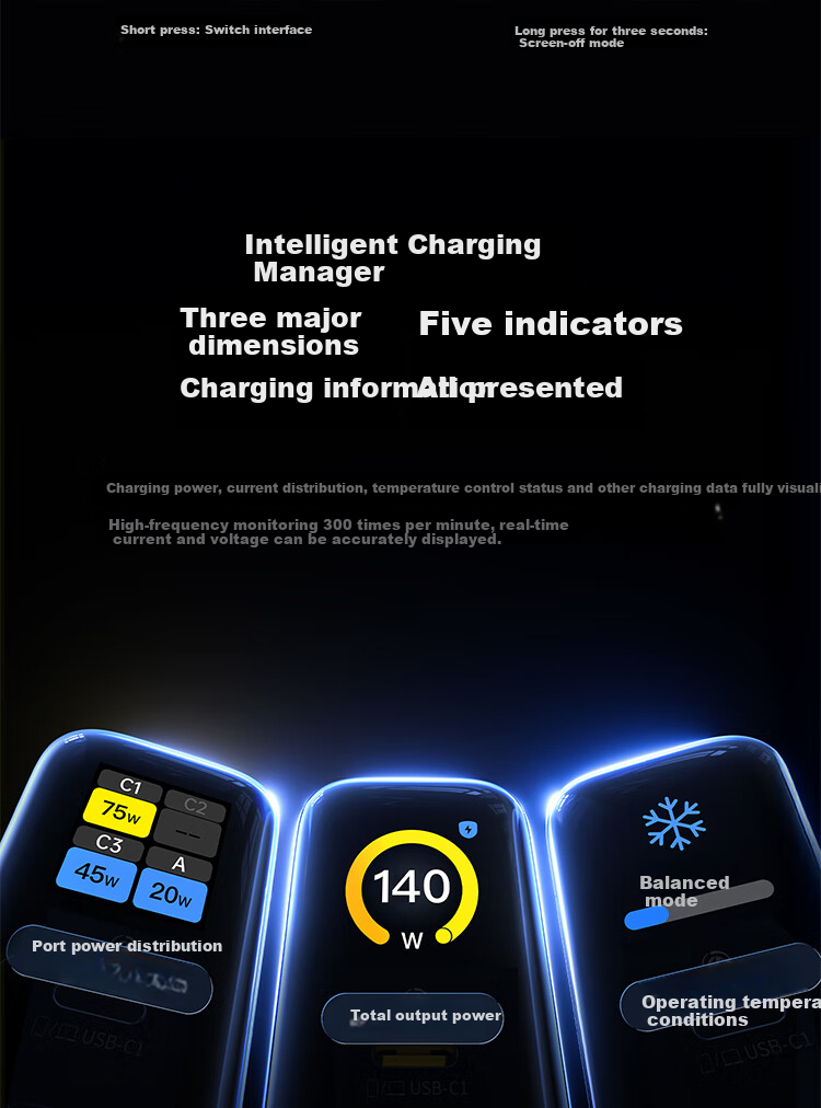 Baseus 140W GaN Charger Set with Display, Type-C Multi-Port PD Fast Charging 100W Phone Charger for Laptops And IPhone 17 Xiaomi 120W Silver 8
