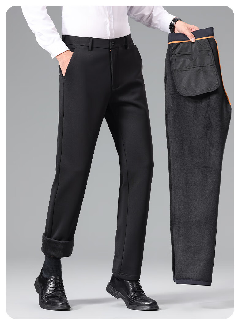 Pierre Cardin Breathable Wrinkle-Resistant Men's Summer Business Formal Straight Casual Trousers Dark Gray 33 14