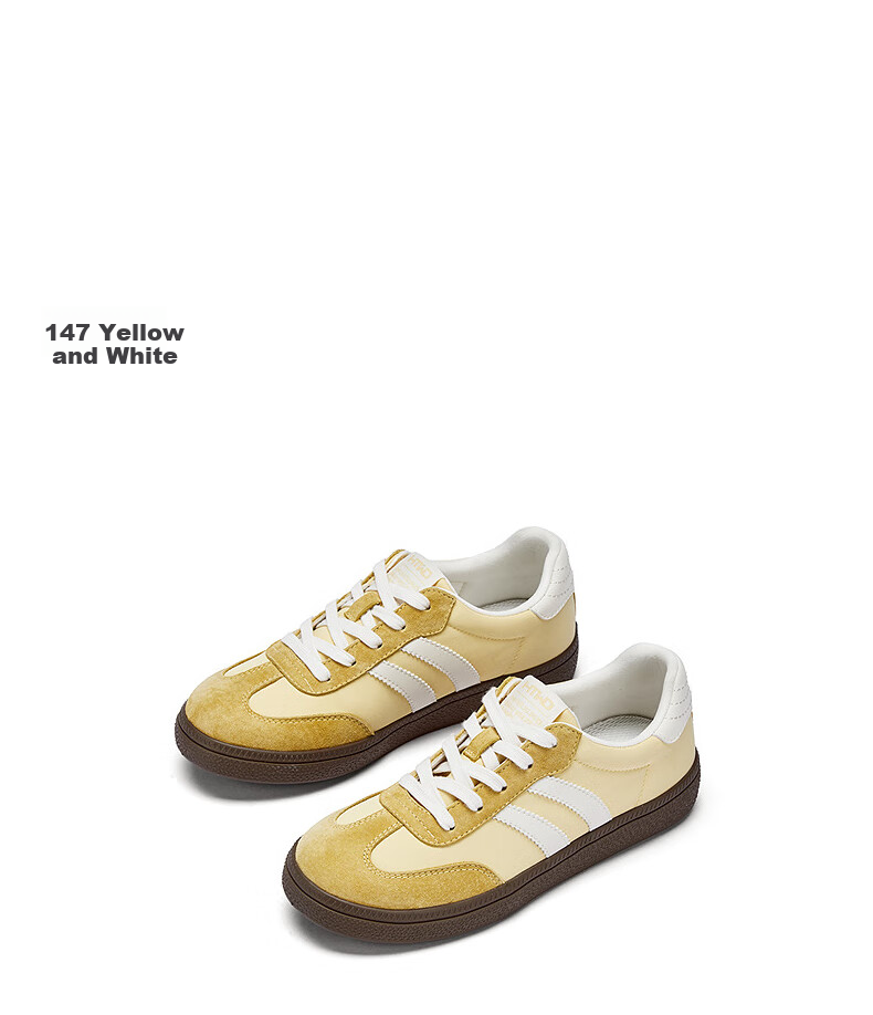 Hotwind Mall Matching Women's Shoes, Dexun Shoes, 2025 Autumn New Women's Retro Color-Block Spliced Soft-Soled Casual Sneakers 20