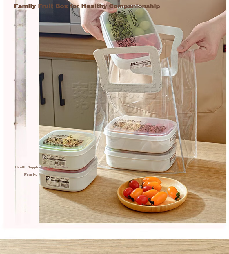 KATEI STORY Imported Fruit Box, Portable Lunch Box for Elementary School Students, Food-Grade Bento Box, Fresh-Keeping Container, Small Lunch Box, Nut Box, Sealed Container 17