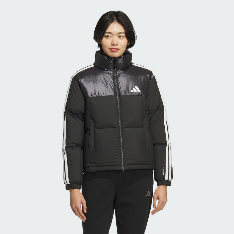Adidas Women's Sports Style W 3S PUFF D J Short Down Jacket KC5894 Black M 1
