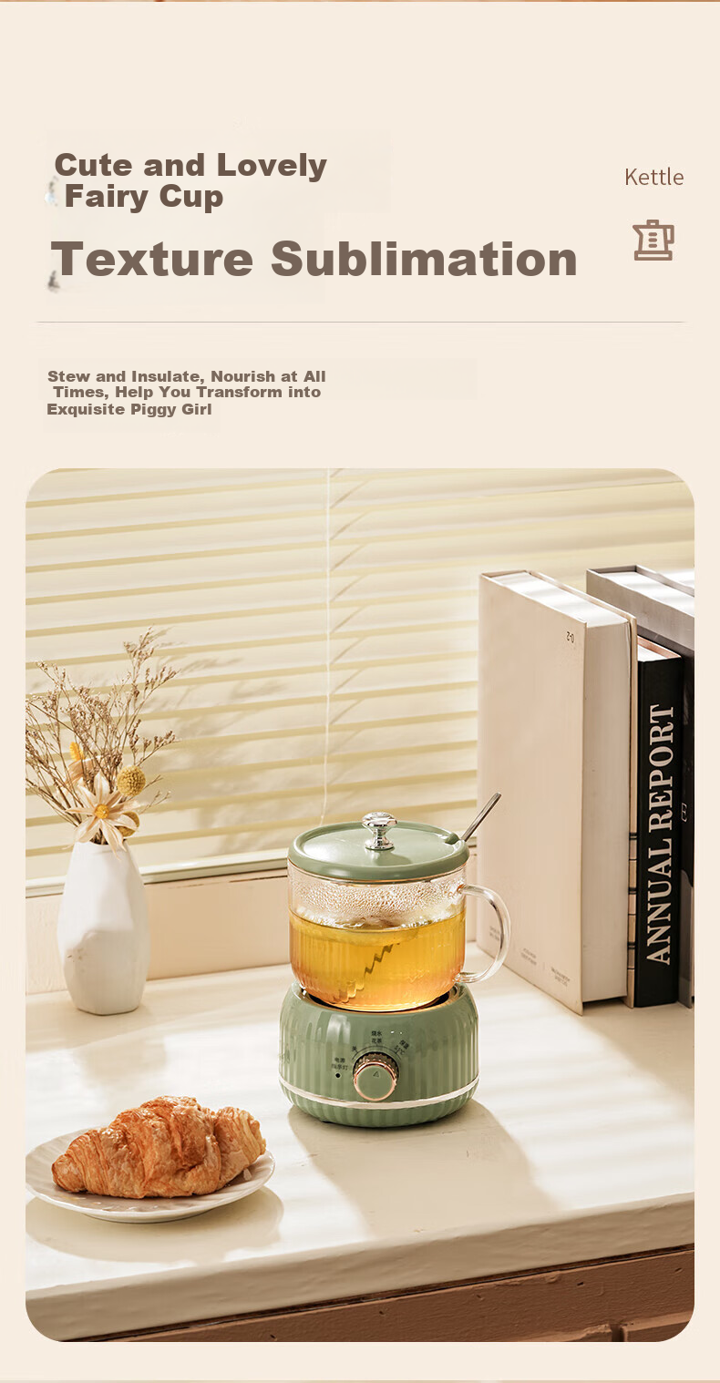 Xinyimanman Mother's Day Gift, Practical Souvenir, Health Pot, Electric Stew Cup, Birthday Gift for Women, Nurse's Day Gift, Present for Employees 8