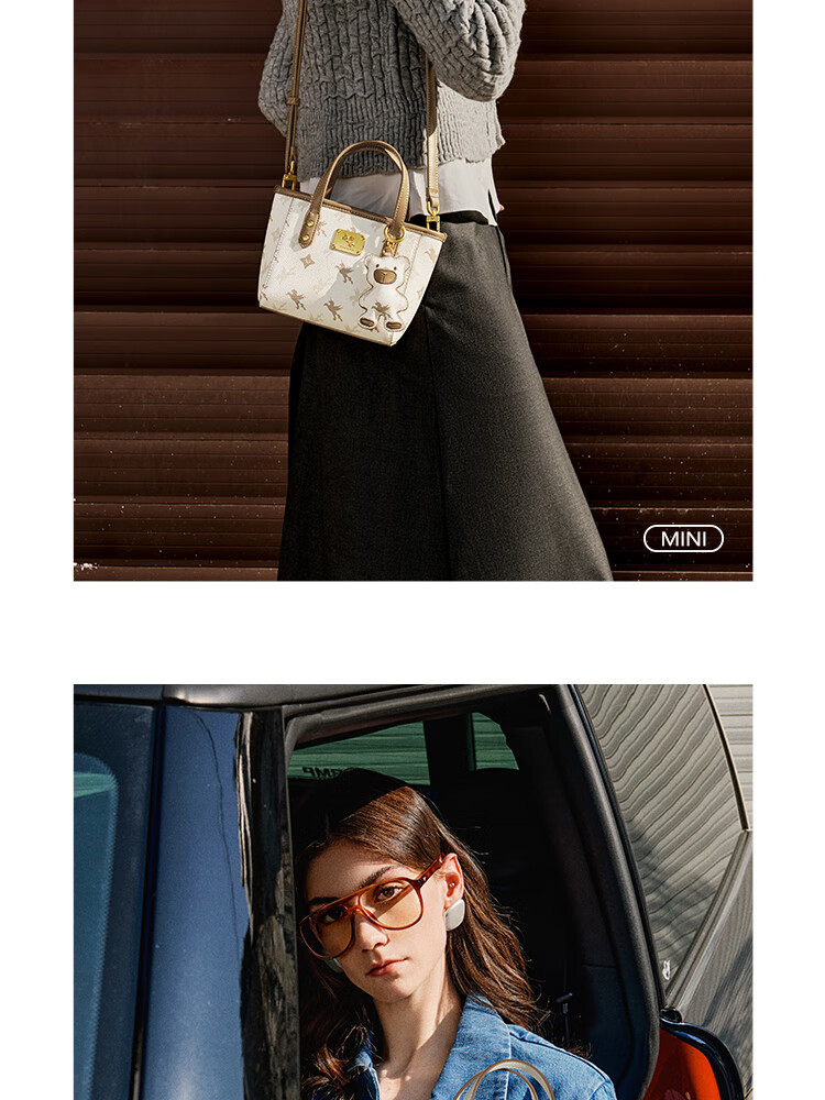 NUCELLE Pegasus Mini Tote Bag, New Light Luxury Niche Basket Handbag, Commuter Shoulder Crossbody Women's Bag Gift 10
