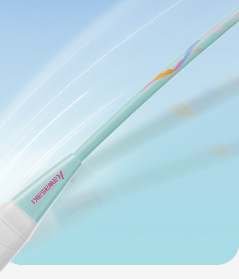 KAWASAKI Badminton Racket Children's Sugar Blade MINI Adult X1 Balanced Racket Family Set Parent-Child Double Racket Durable Ultra-Light Blade 15