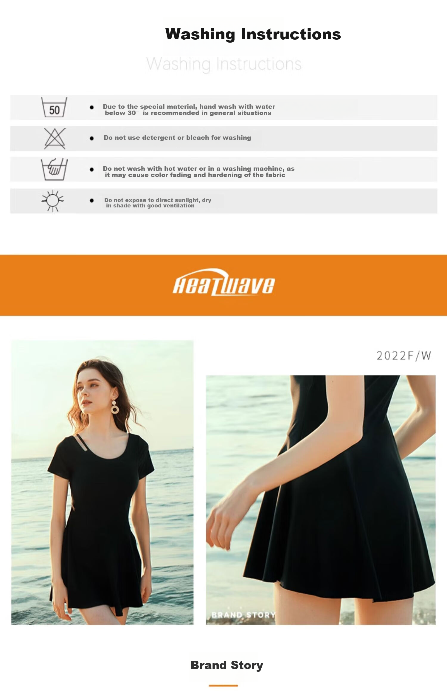 HEATWAVE Women's Swimsuit, Summer 2025 New Style, Sexy Black Hollow Shoulder Strap Design, Black Hollow Shoulder Strap Style, 4XL 24