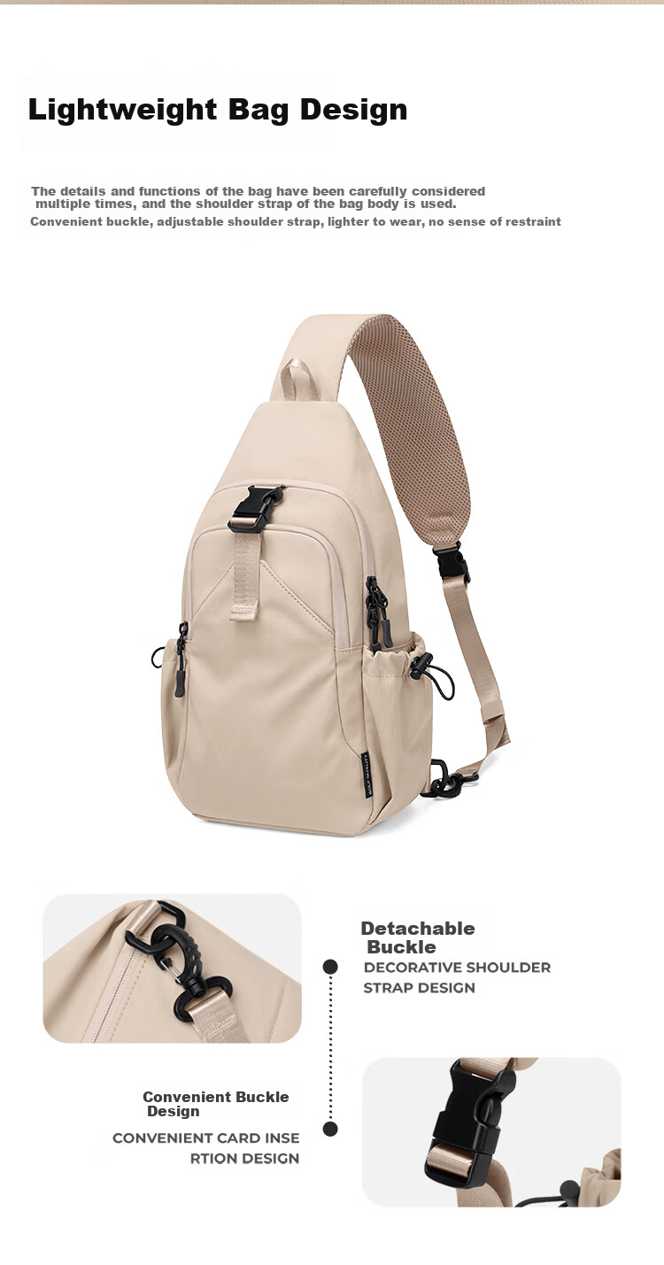 GOLF Chest Bag, Unisex Crossbody Bag, Casual Shoulder Bag for Men And Women, Phone And IPad Pouch, Outdoor Cycling Sports Small Backpack 6