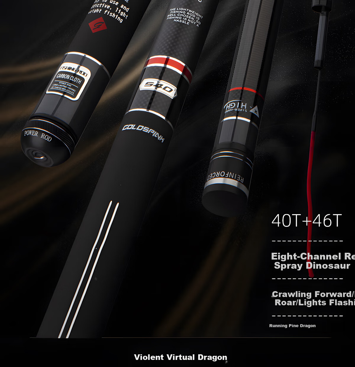 Xiaozaochuan Brand Fishing Rod, Pure Imported Carbon Fiber, All-Purpose Fishing Pole, Ultra-Light Hard Top Fishing Rod, Hand Rod Ten Great, 5.4m 2