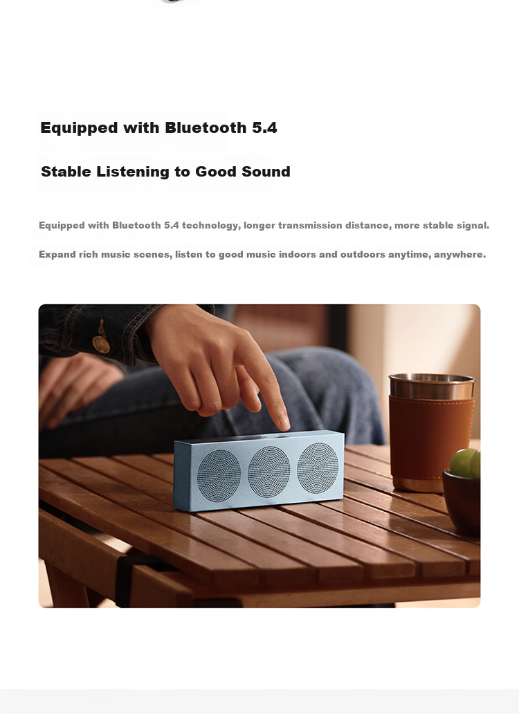 MI Xiaomi Portable Bluetooth Speaker, Titanium Color, Slim And Portable Desktop Bluetooth Speaker, MI 17 Launch Event Outdoor Speaker, Ultra-Thin Dustproof And Waterproof NFC 18