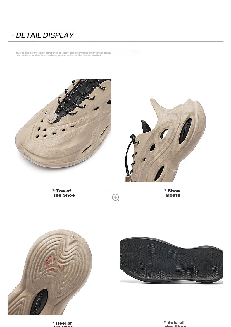 Qiaodan Perforated Shoes for Men, Breathable Wading Shoes, Sports Casual Sandals 5