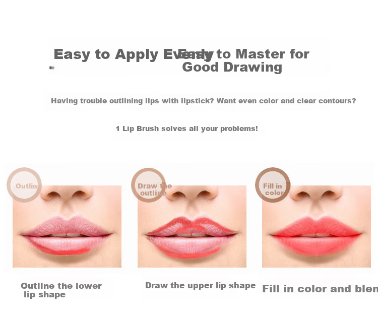 Meifuyu Disposable Lip Brush Sticks, 50 Pieces, Portable Lipstick Brush, Makeup Brush, Blending Lip Glaze, Lip Balm, Lip Mask, Cotton Swabs MF8262 2