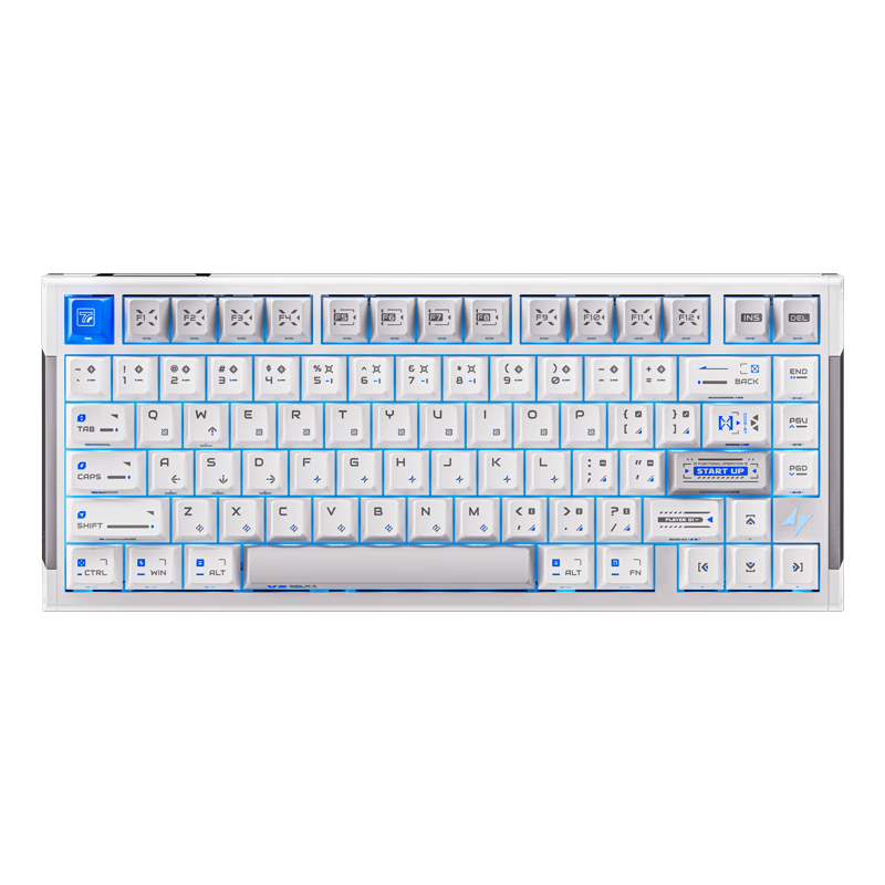 ATKRS7V2 Ultra Wired Custom Valorant RT Mode 75% Layout Gaming Office Mechanical Keyboard 81 Keys Silver Samurai Crystal Blade Switch