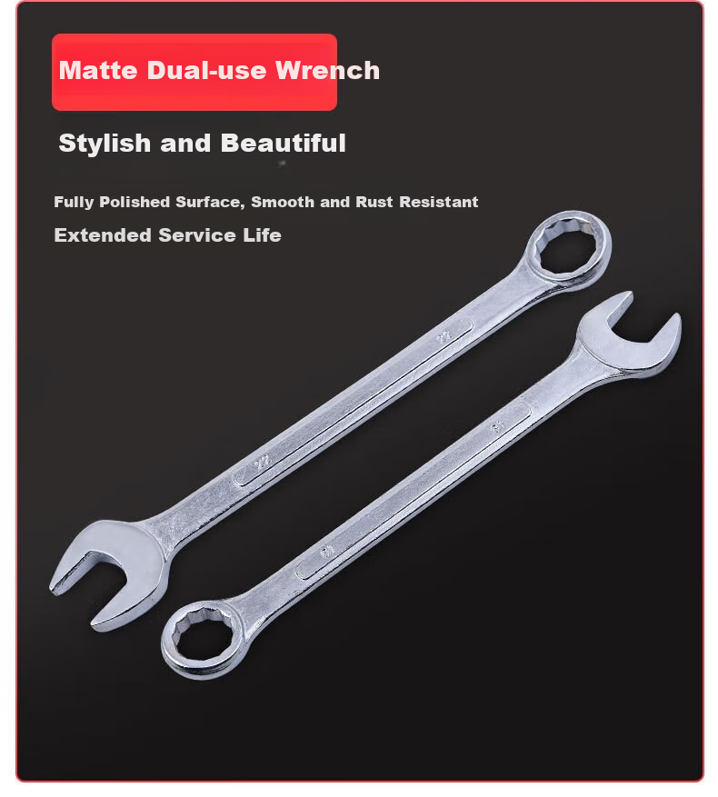 Honggong Wrench Set, Open-End And Box-End Combination, 15-Piece Car Repair Kit, 8mm-24mm, Dual-Purpose Wrenches for Auto Repair And Hardware 6