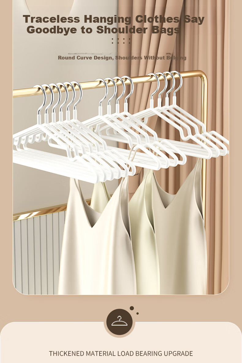 Meebordi Clothes Hangers, Non-Slip And Traceless, for Adults, Thickened And Widened, Large Size Drying Rack, 20 Pieces, Blue 3