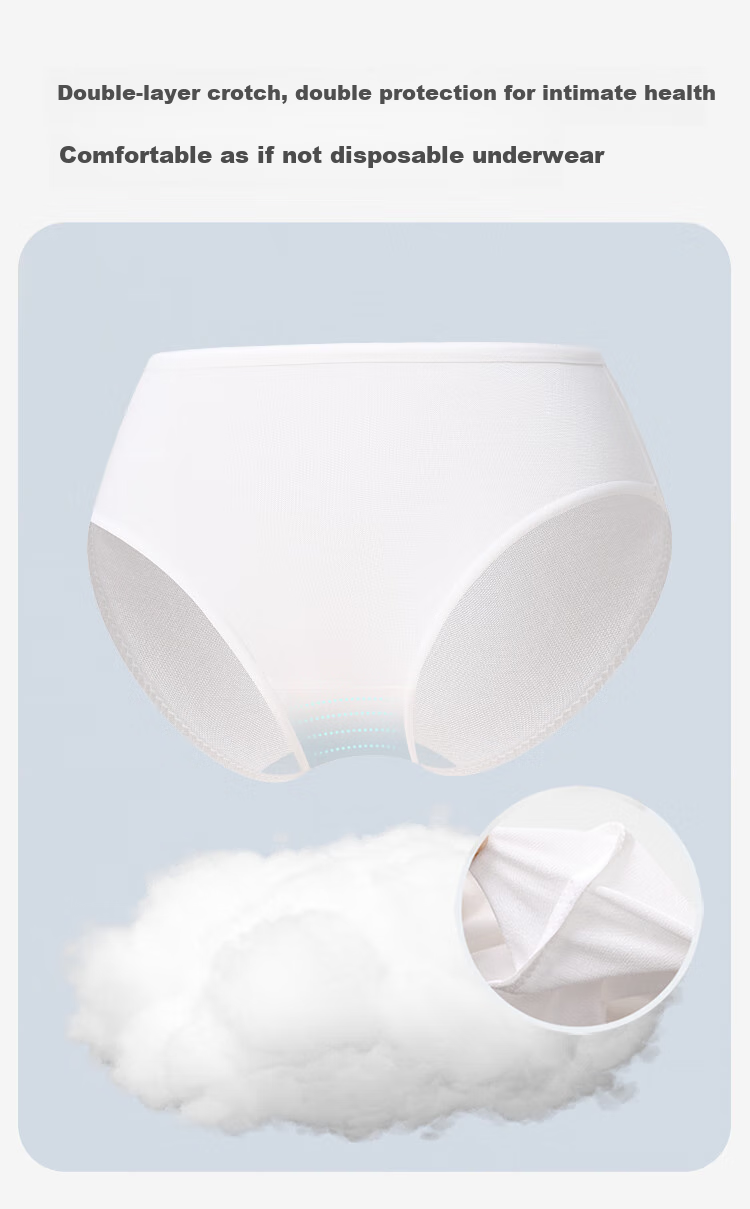 Jiusuiban Children's Disposable Underwear, Girls' Travel Daytime Shorts, Teenage Girl Menstrual Period, 7-Pack, No-Wash Triangle Panties 7