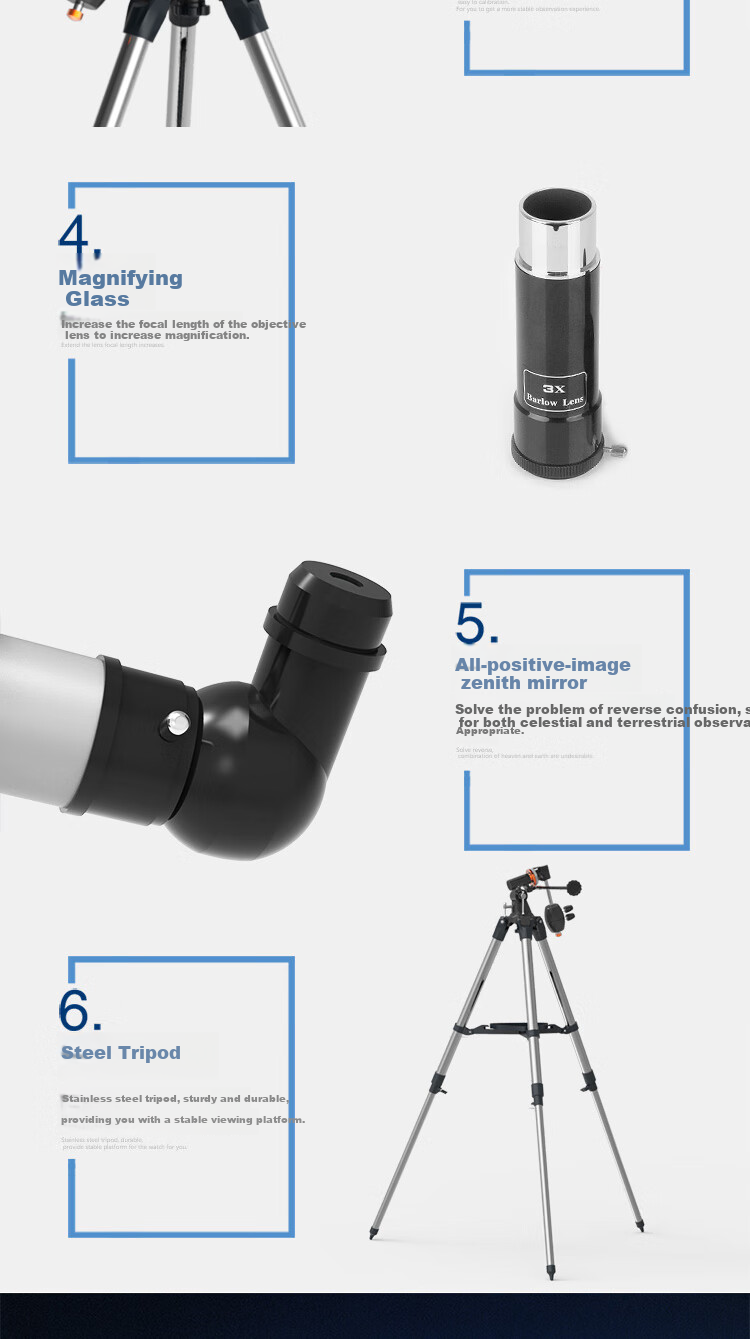 Xingtelang 80EQPro High-Definition, High-Magnification, Large-Aperture Professional Astronomical Telescope for Moon And Sky Observation, Student Science Education Birthday Gift 11
