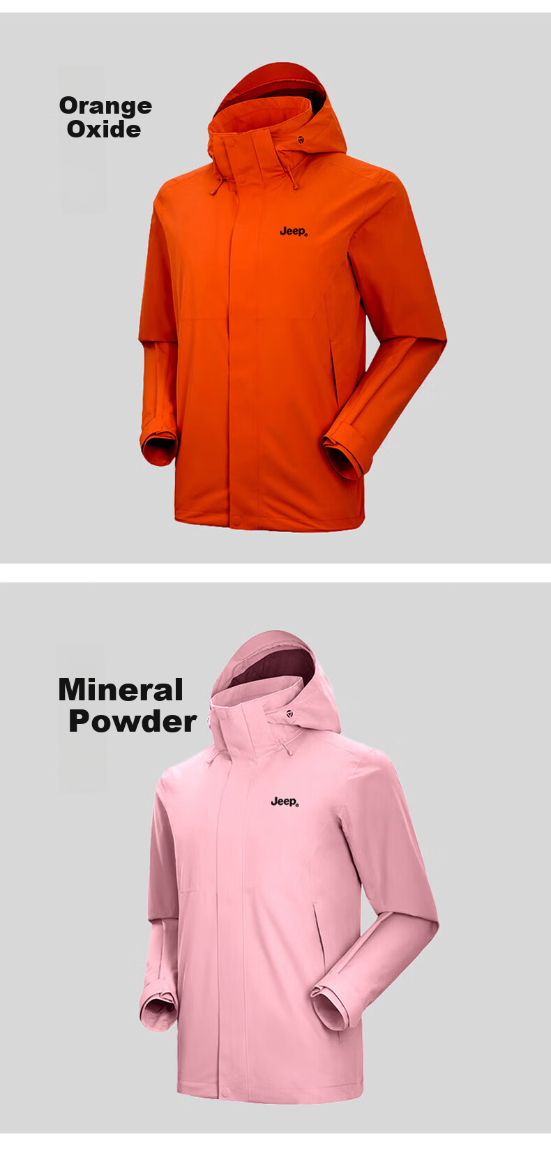 JEEP Outdoor Windproof And Water-Resistant Jacket for Men And Women, Single-Layer Windbreaker, Heliwind Style Mountaineering Coat 12