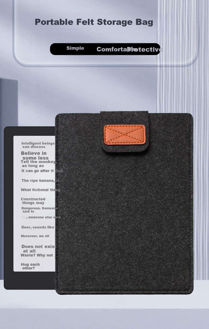 Freeson Compatible with Keda Xunfei C10/C10S/X3 Pro/Bubugao A2/X2/X2Pro Storage Bag, E-Ink Reader E-Paper Book Inner Sleeve Protective Cover, 10 Inches 1