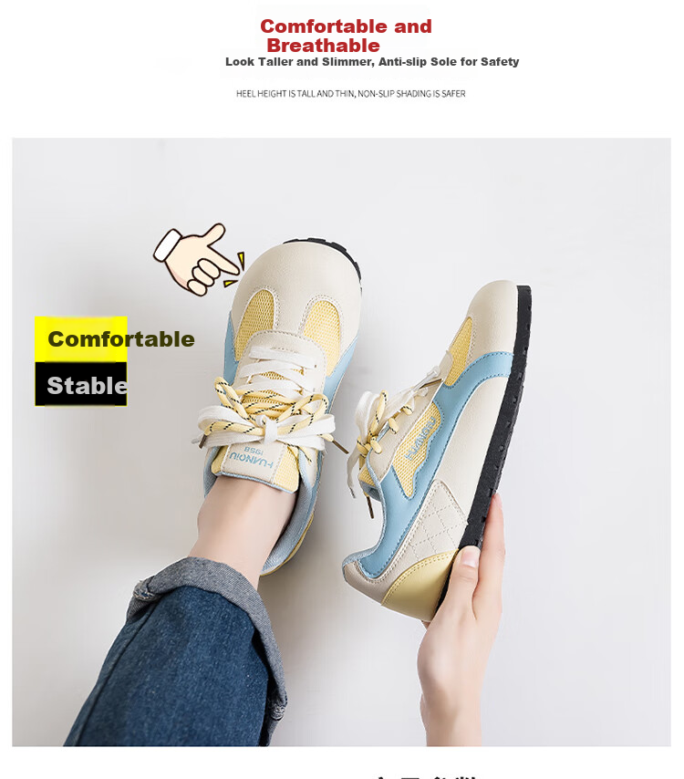 Global Red Puff Deconstruction Shoes for Women 2025 New Summer Thin-soled Sports Shoes Breathable Mesh All-match Sneakers 6