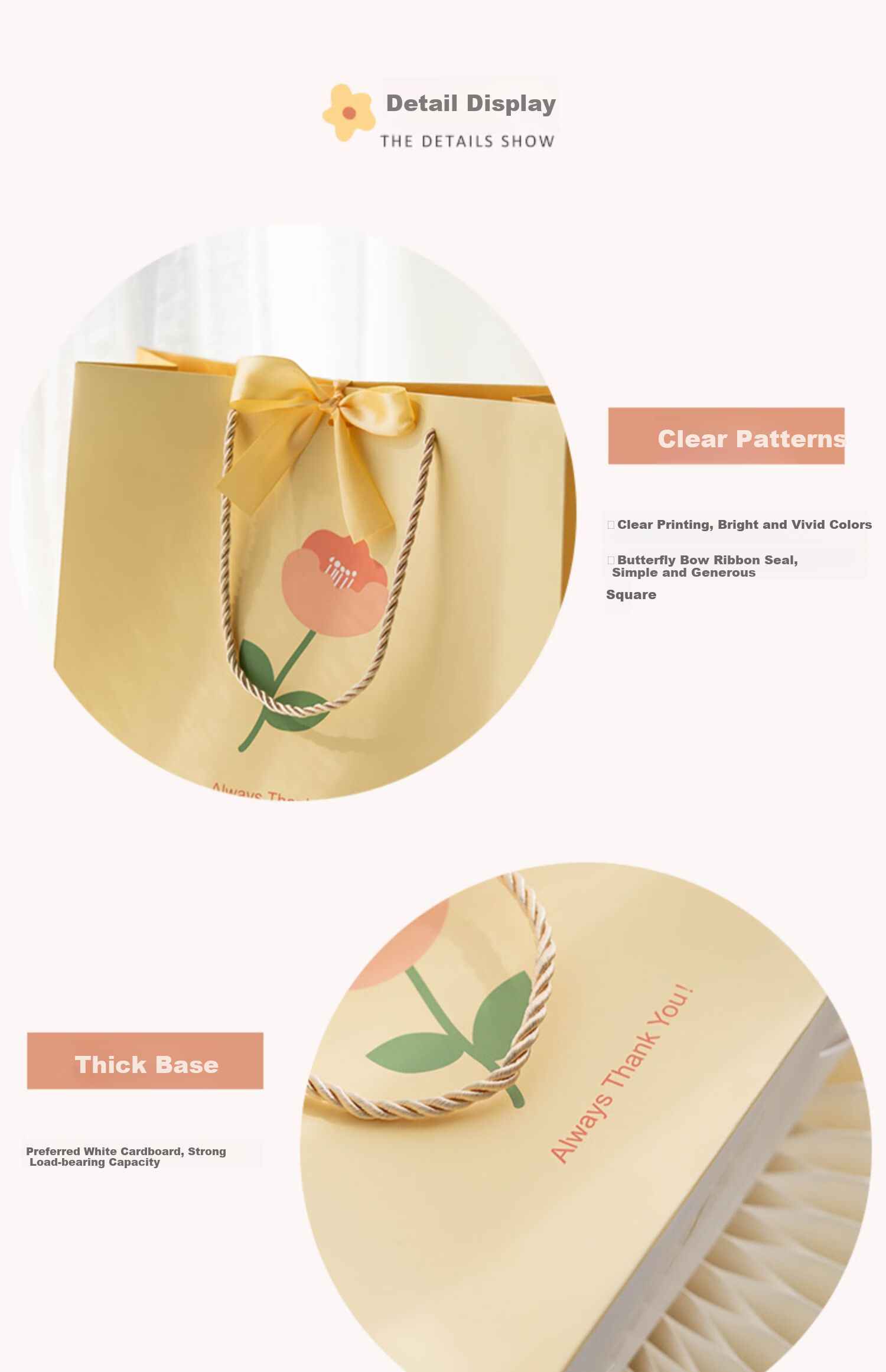 Fanyejia Chinese Gift Bags, Set of 4, Wedding Gifts, Large Capacity Handbags, National Style Mid-Autumn Festival Celebration Gift Boxes 4