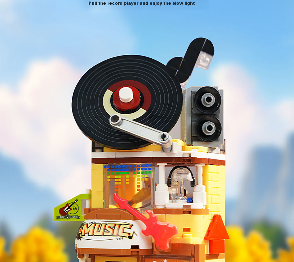 MINISO Musical Instrument Store, Building Blocks, Children's And Adult Assembly Toys, Desktop Ornaments, Birthday Gifts for Men And Wome 3