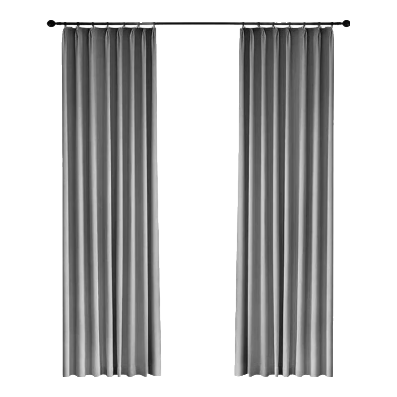 Ali Blackout Sunshade Curtain, No Drilling Required, Home Use, Velcro Adhesive Curtain, Width 0.9m * Height 1.8m, Gray