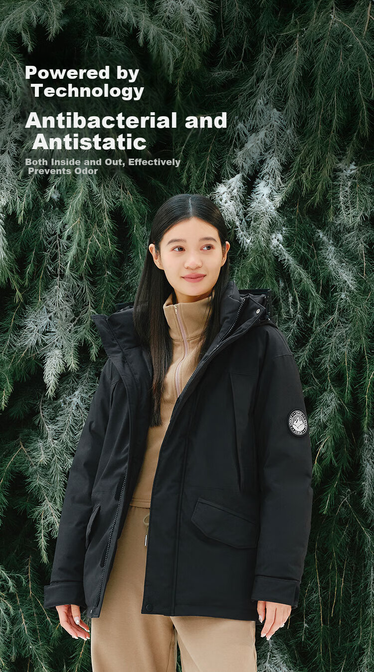 JD Original [90% White Duck Down] down Jacket for Men And Women, Parka 25 Winter New Model Triple Protection Coat, Khaki, Size S 12