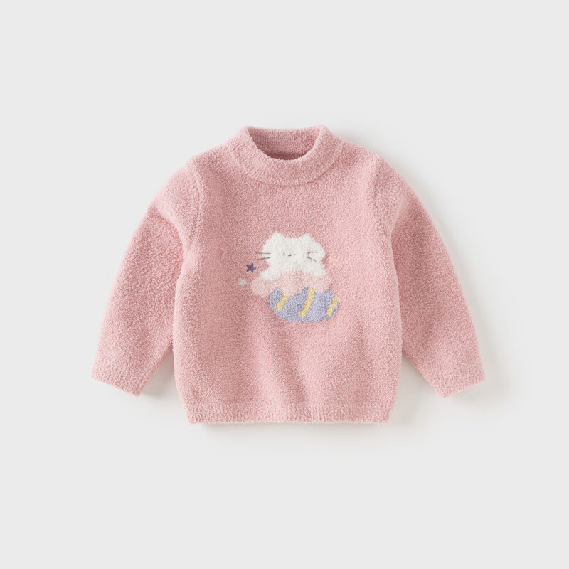 DAVE & BELLA Children's Chenille Sweater Unisex Winter Pullover Knitwear for Babies