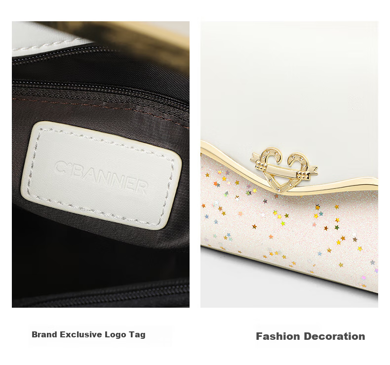C.BANNER Handbag, Women's Luxury Shoulder Bag, Small Square Crossbody Chain Phone Bag, Brand Birthday Gift for Girlfriend on May 20 5