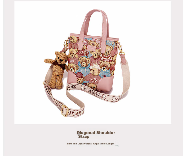 Xiaoxiongyilian Wide Shoulder Strap Handbag, Summer Bag, Fashionable Commuter Shoulder Crossbody Bag for Women, Valentine's Day Gift 12