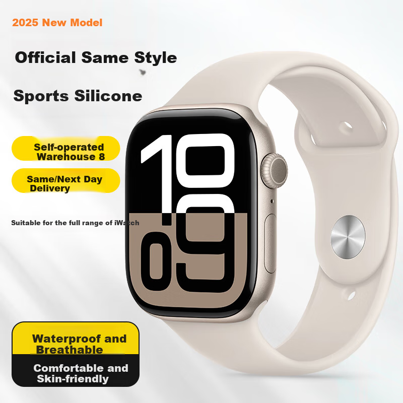 Mashi Compatible with Apple Watch Bands for Apple Watch/Ultra4/3/2/iWatch S12/11/10/9/8/7/6/SE, Sports Silicone Skin-Friendly Autumn And Winter Wristband