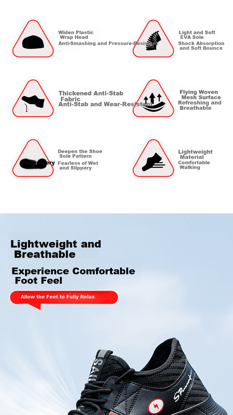 LAOGUANJIA Men's Safety Shoes, Electrician Insulated 10KV Protective Footwear, Comfortable Work Shoes, Wear-Resistant, Lightweight, Breathable Style 216 Size 40 4