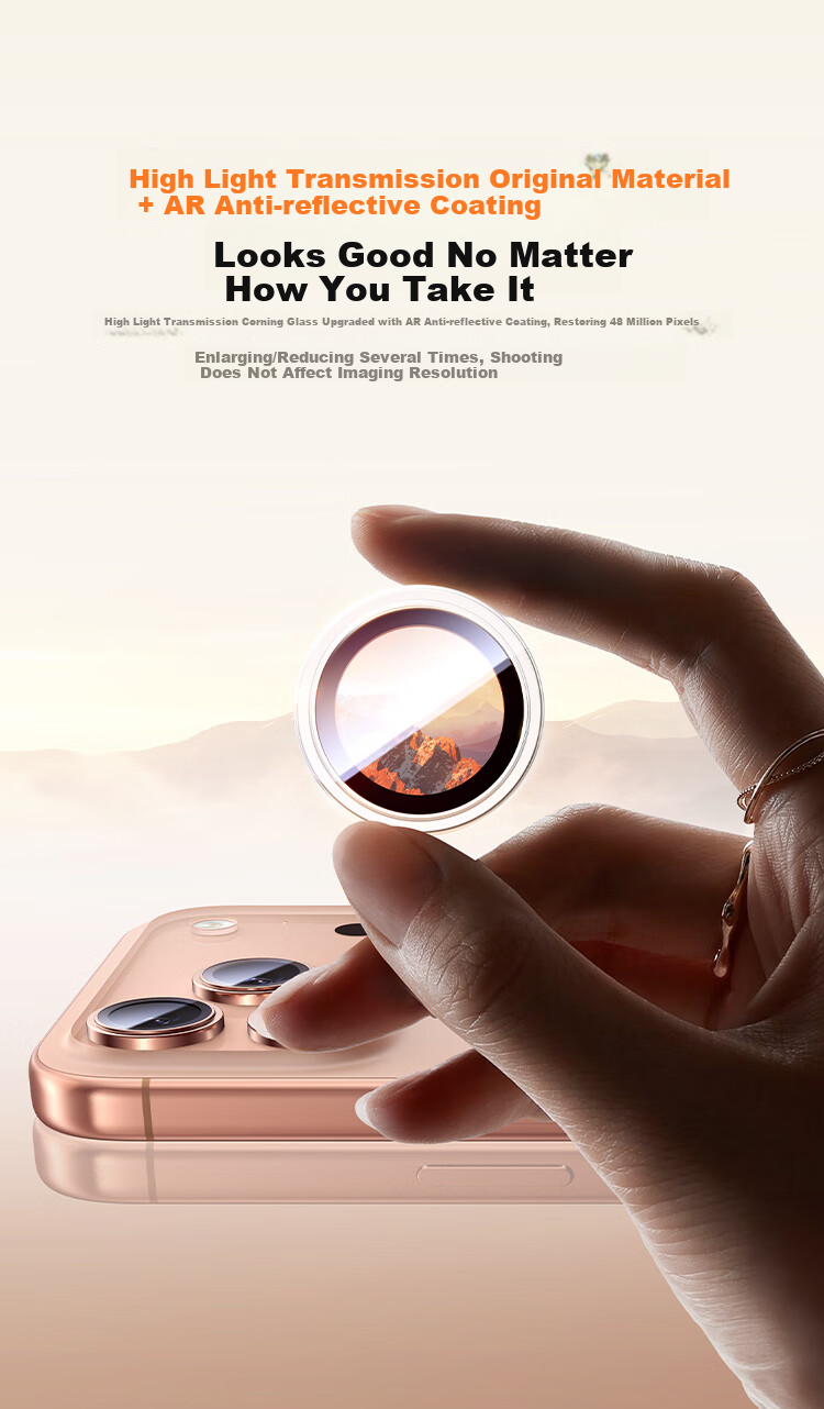 BASEUS [Corning AR Anti-Reflective] Lens Protector for IPhone 16 Pro Max/16 Pro, Camera Protection Film for Apple 16 Pro Max/16 Pro, Scratch-Resistant, Wear-Resistant, No Case Interference 9
