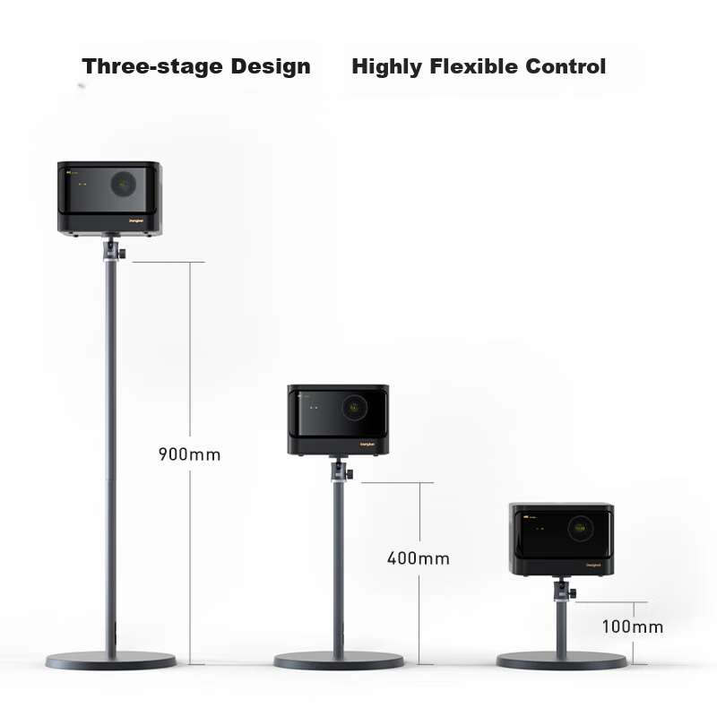 Dangbei Luxury Edition, Floor-Standing Projector Stand with 360° Omnidirectional Cloud Platform, Cast Iron Base + Aluminum Alloy Frame, Compatible with F Series/X7 Series/D Series/SM Series