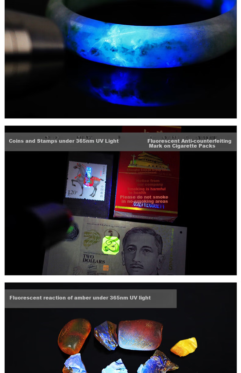 MOTIE S93 Jade Identification Flashlight 365nm UV Purple Light Professional Gemstone Fluorescence Torch for Jewelry and Jade Inspection 7