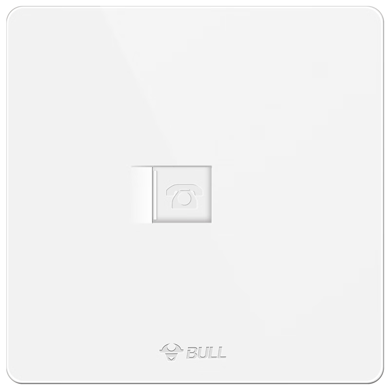 BULL Switch Socket, Single Computer Category Six Socket G12T102B Ivory White Concealed Installatio