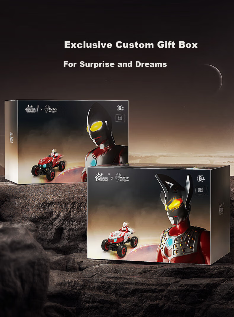LIVING STONES Classic Ultraman Remote Control Car Tank with Gesture Sensing, Four-Wheel Drive, And Shooting Function - Children's Toy, Birthday Gift for Boys 14