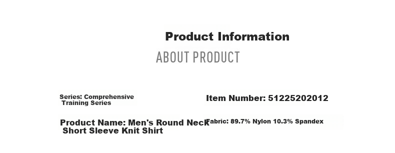 Hongxing Erke Men's Summer Sports T-Shirt UV Protection Ice Cooling Antibacterial Crew Neck Short Sleeve Knit Outdoor Casual Tee 15