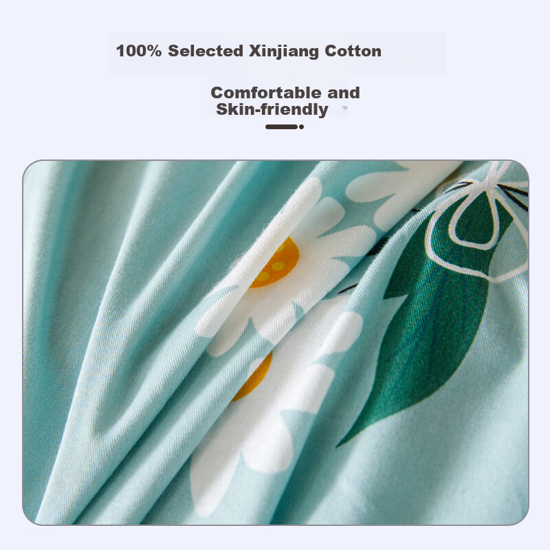Hengyuanxiang Pure Cotton Fitted Sheet, Single Piece, Student Dormitory Mattress Protector, Protective Cover for Single Bed, 100*190cm