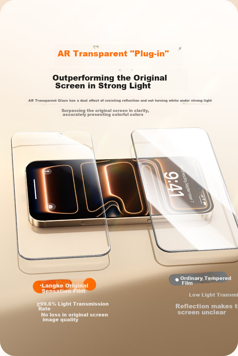 LLUNC [2-Pack] Tempered Glass Screen Protector for IPhone 17 Pro Max, Ultra-Thin HD Full Coverage Anti-Fingerprint Shatterproof Dustproof Protective Film for Apple 18 Pro Max Smartphone 8