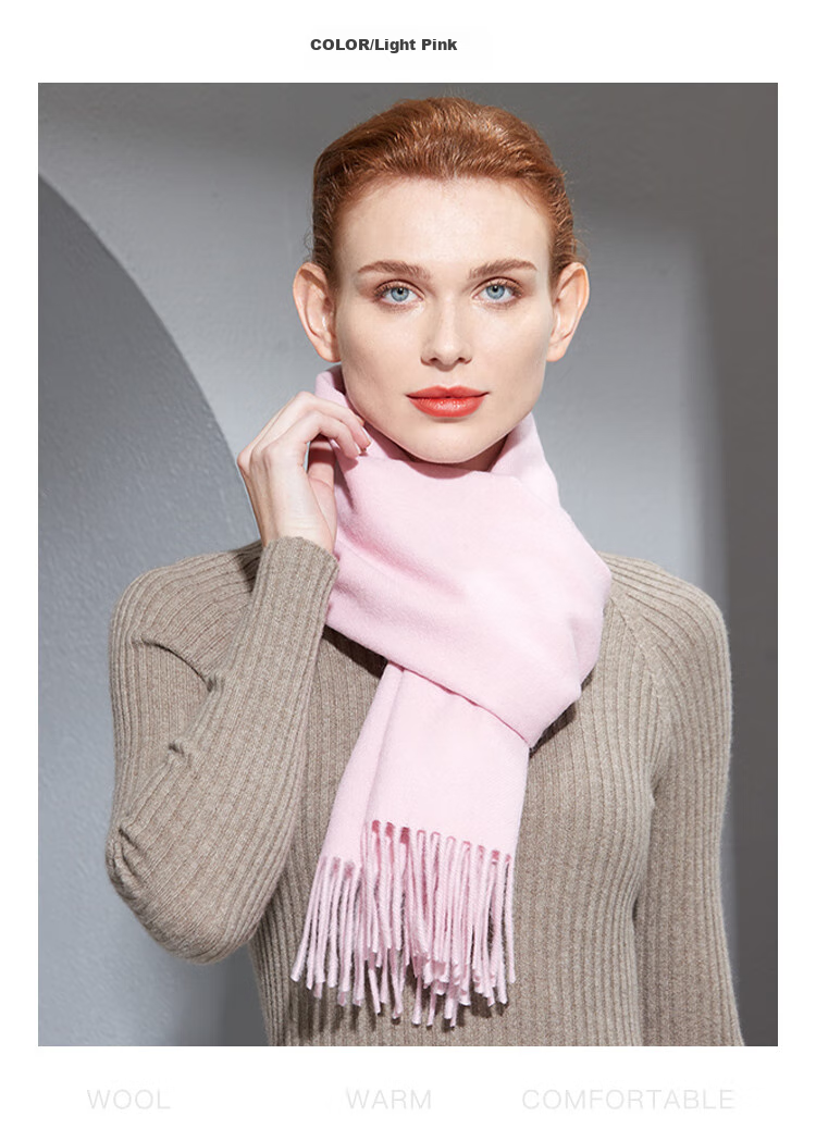 Hengyuanxiang Wool Red Scarf for Women And Men, Zodiac Year Gift for Mom, Mother's Day Present, Corporate Annual Meeting Scarf Customizatio 18
