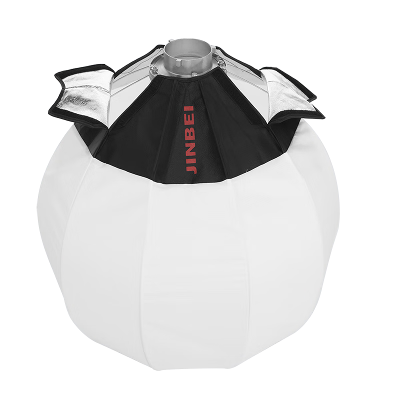 JINBEI Portable Softbox, 360-Degree Diffused Light, Shadowless Light Diffuser, Video Live Streaming Omnidirectional Soft Ball Light, Photography Lamp, 56cm Softbox 5