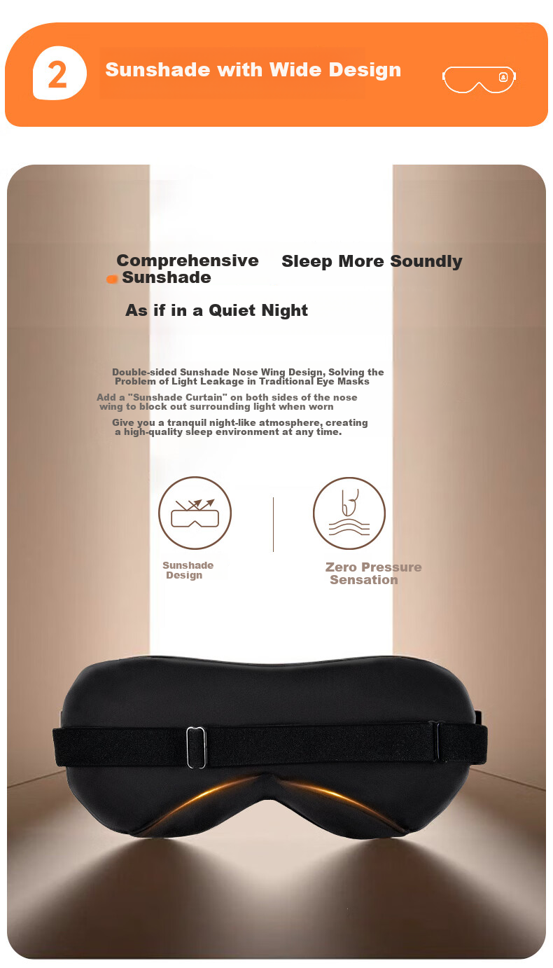 Yolanda Eye Mask with Rechargeable Graphene Massage Device, Fascia Gun, Hot Steam Massage, Sleep Mask, Eye Protection, Fatigue Relief, Holiday And Birthday Gift, Recommended for Warm Compress 4