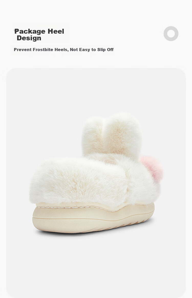 BALABALA Children's Cotton Slippers for Boys And Girls, Baby Home Shoes with Heel Covers, Autumn And Winter Cotton Shoes, Animal Design, 208425141227 14