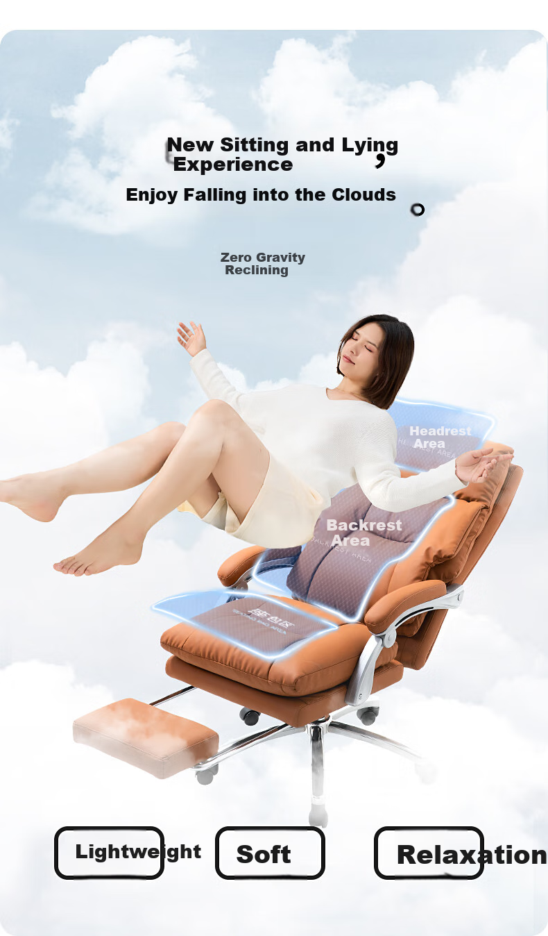 Guquan Ergonomic Office Chair, Computer Chair, Reclining Chair, Comfortable for Long Sitting, Executive Chair, Home Chair C570 Black 5