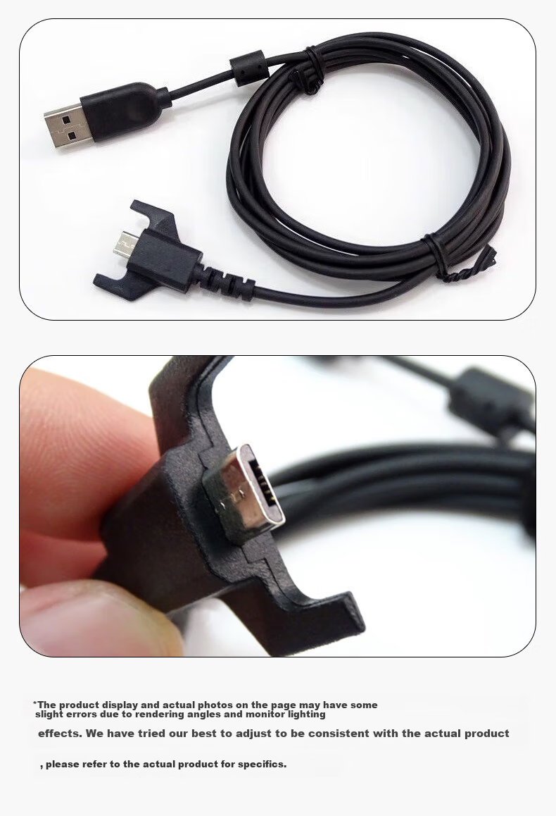 Masentek Compatible Charging Cable for Logitech G Pro Wireless Mouse GPW First Generation/Second Generation, for G900/G903/403/703/502/GPRO/GPX Hero Charger 14